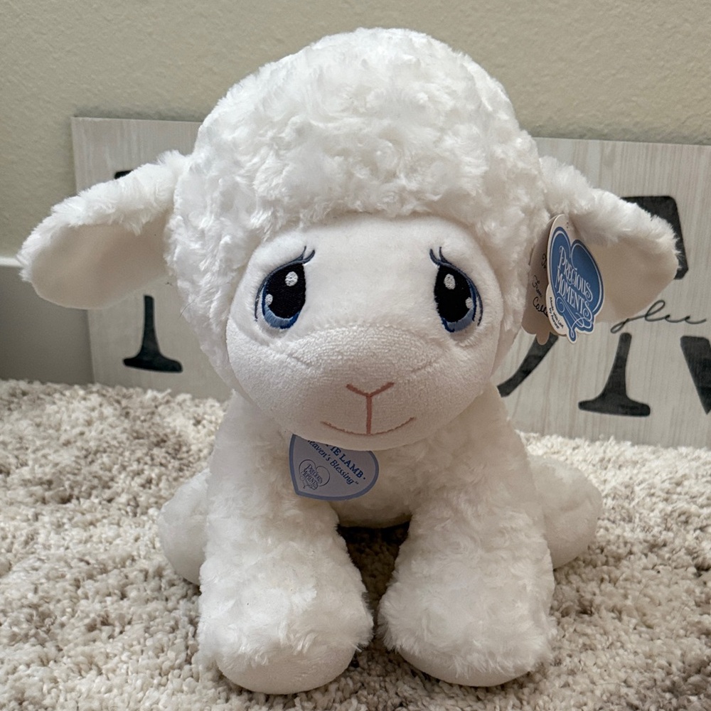 Precious Moments White Plush Lamb